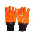 Chemical Resistant Blue PVC Safety Coated Glove